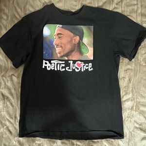 2pac Poetic Justice Tupac Movie T-Shirt Men's Large